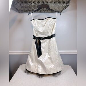 Jessica McClintock Gunne Sax Vintage Strapless Dress Size 5